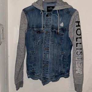 Hollister jean jacket/hoodie